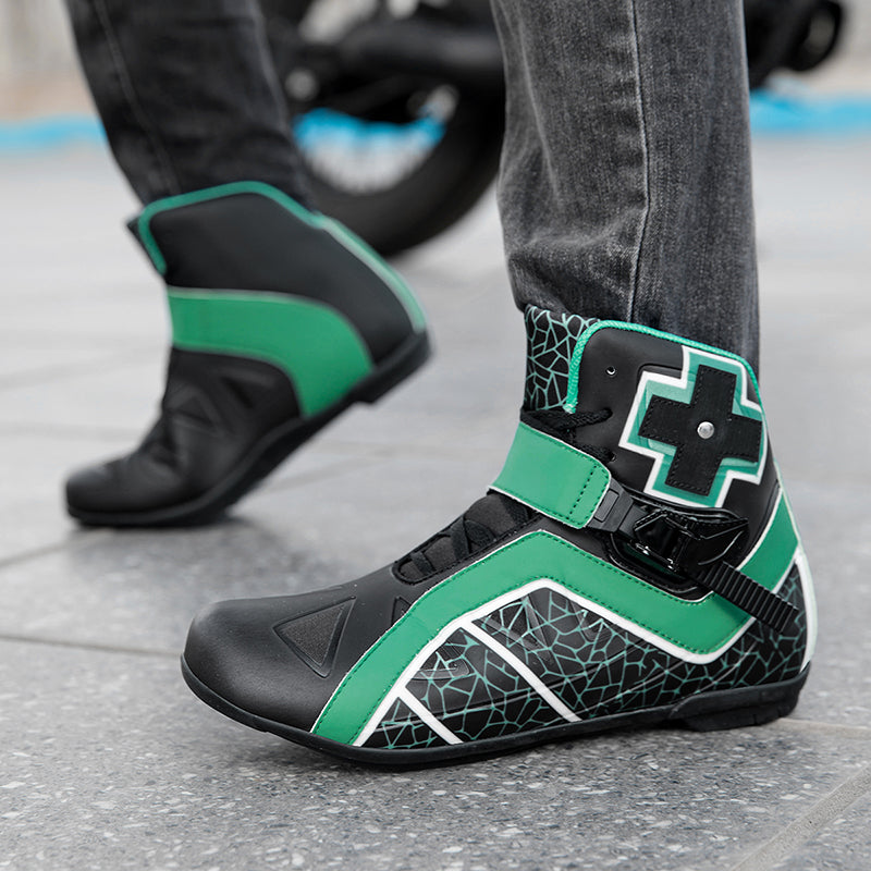 Aoraki Motorcycle Boots N-081 - N-081-GN - A59A1924.jpg