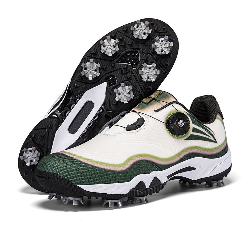 Aoraki Men's Spikeless Golf Shoes with Rotary Lacing — GX-007 - GX-007 GN - A59A7671.jpg