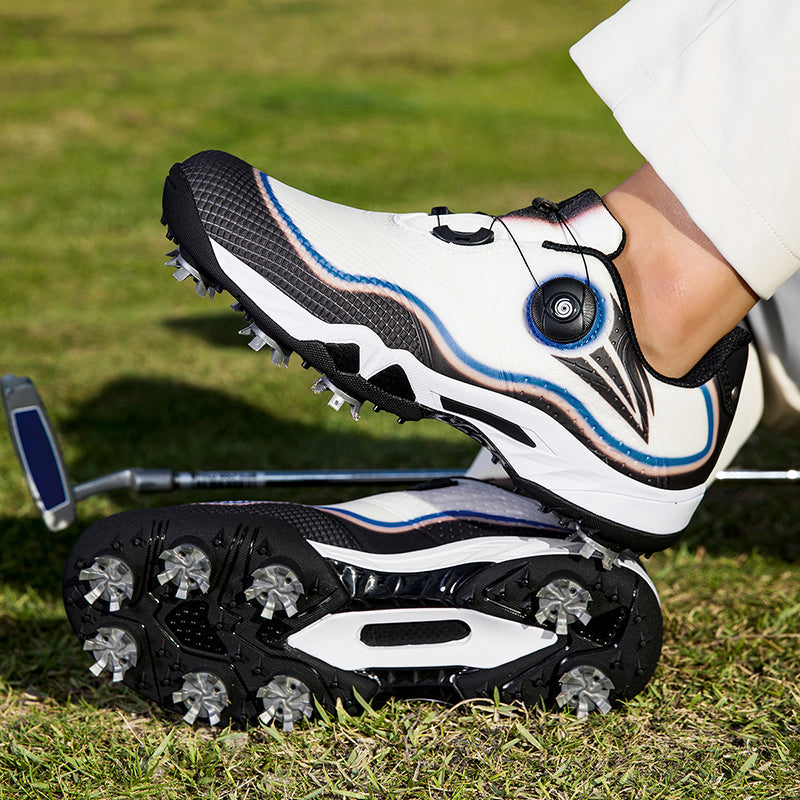 Aoraki Men's Spikeless Golf Shoes with Rotary Lacing — GX-007 - GX-007 BU - A59A9250.jpg