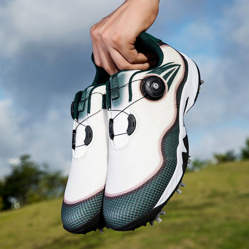 Aoraki Men's Spikeless Golf Shoes with Rotary Lacing — GX-007 - GX-007 CY - A59A9260.jpg