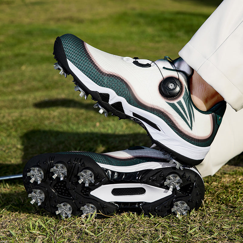 Aoraki Men's Spikeless Golf Shoes with Rotary Lacing — GX-007 - GX-007 CY - A59A9261.jpg