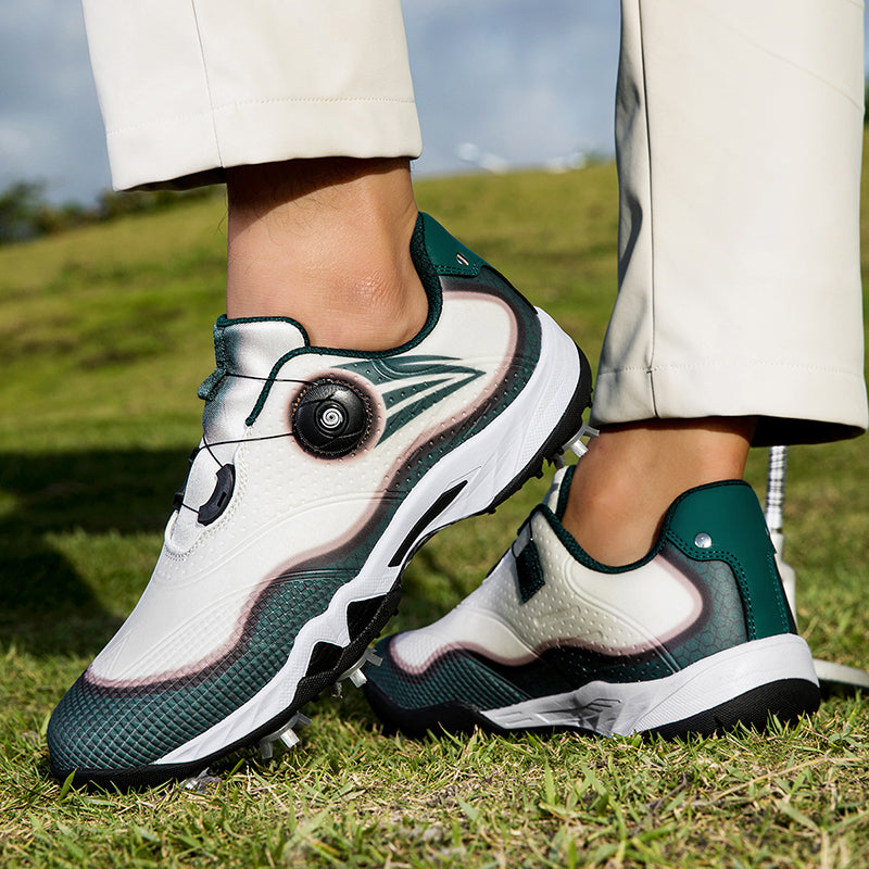 Aoraki Men's Spikeless Golf Shoes with Rotary Lacing — GX-007 - GX-007 CY - A59A9263.jpg