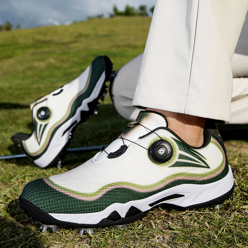 Aoraki Men's Spikeless Golf Shoes with Rotary Lacing — GX-007 - GX-007 GN - A59A9271.jpg