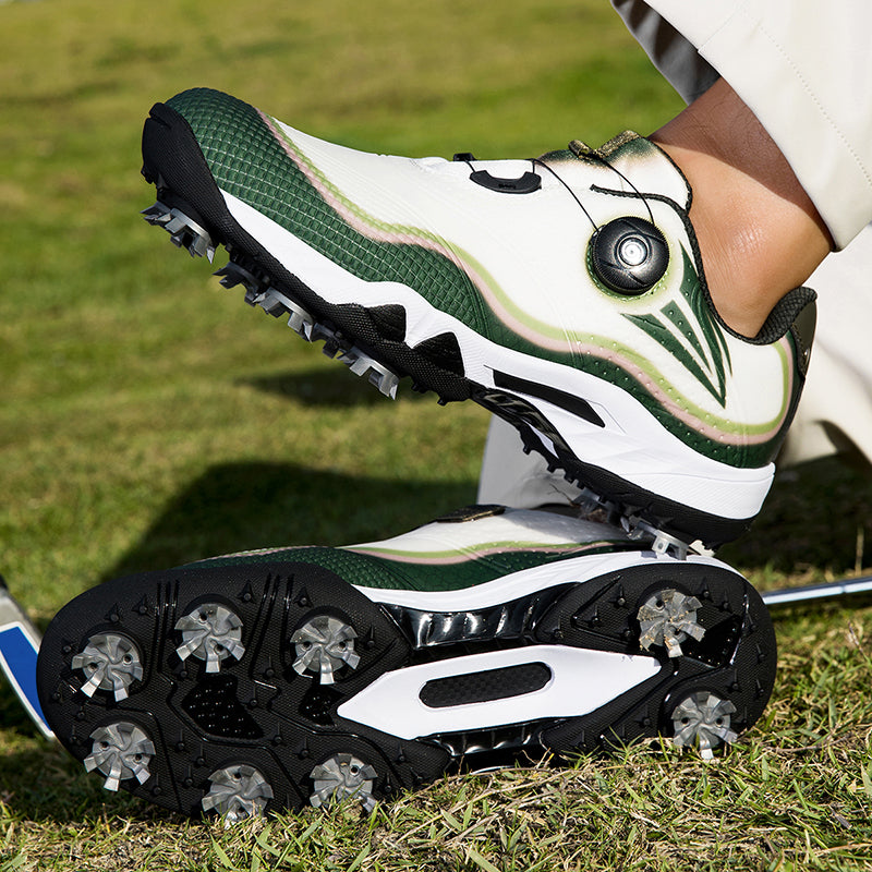 Aoraki Men's Spikeless Golf Shoes with Rotary Lacing — GX-007 - GX-007 GN - A59A9274.jpg