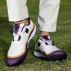 Aoraki Men's Spikeless Golf Shoes with Rotary Lacing — GX-007 - GX-007 YEL - A59A9290.jpg